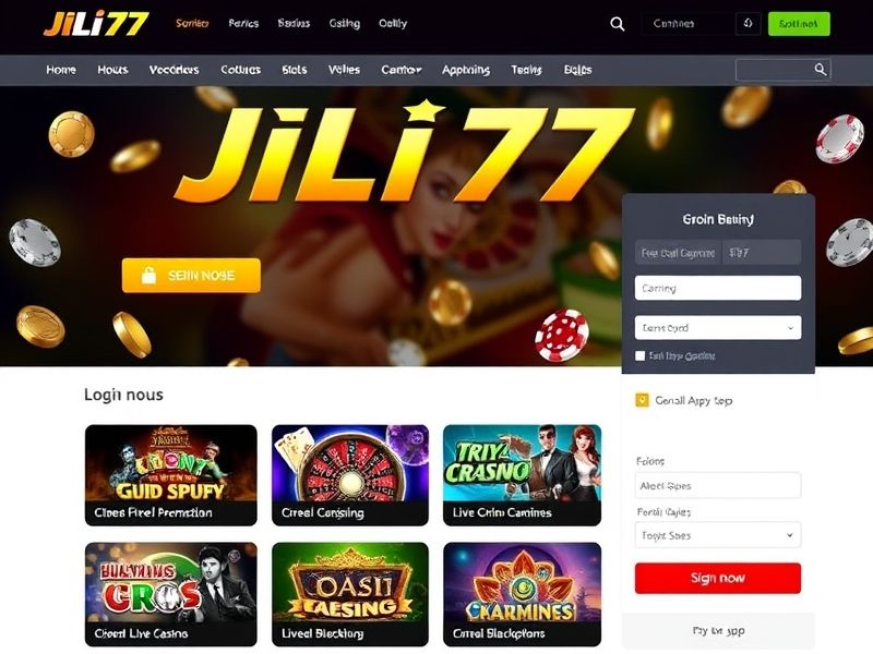 Official JILI77 Login Page – Access a wide range of online gambling games, including slots, poker, and live casino. Secure your account and enjoy Real Money rewards at JILI77.com.